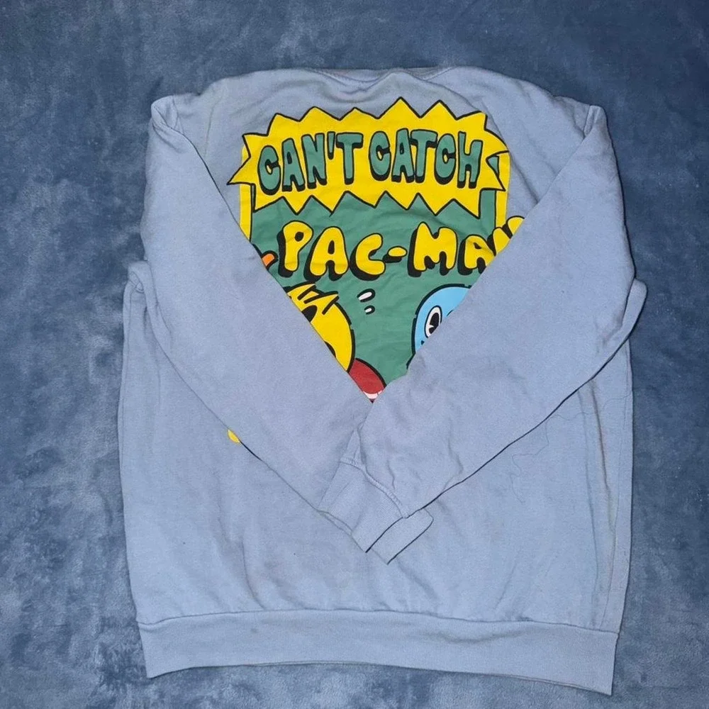 Pac Man blue sweatshirt Size m